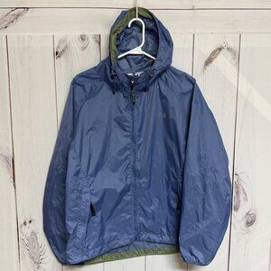 The North Face Flyweight Jacket Women’s L Blue Stow Windbreaker GUC